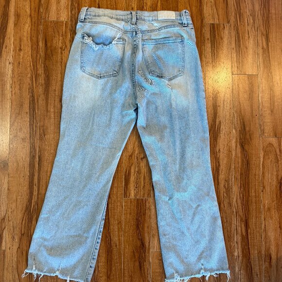 Pistola Denim Light Blue Distressed Cropped Jeans | Size 30 - Picture 2 of 5